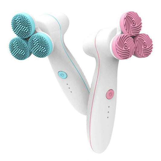TriGlow™ – 3D Silicone Facial Cleansing Brush for Deep & Gentle Skin Care