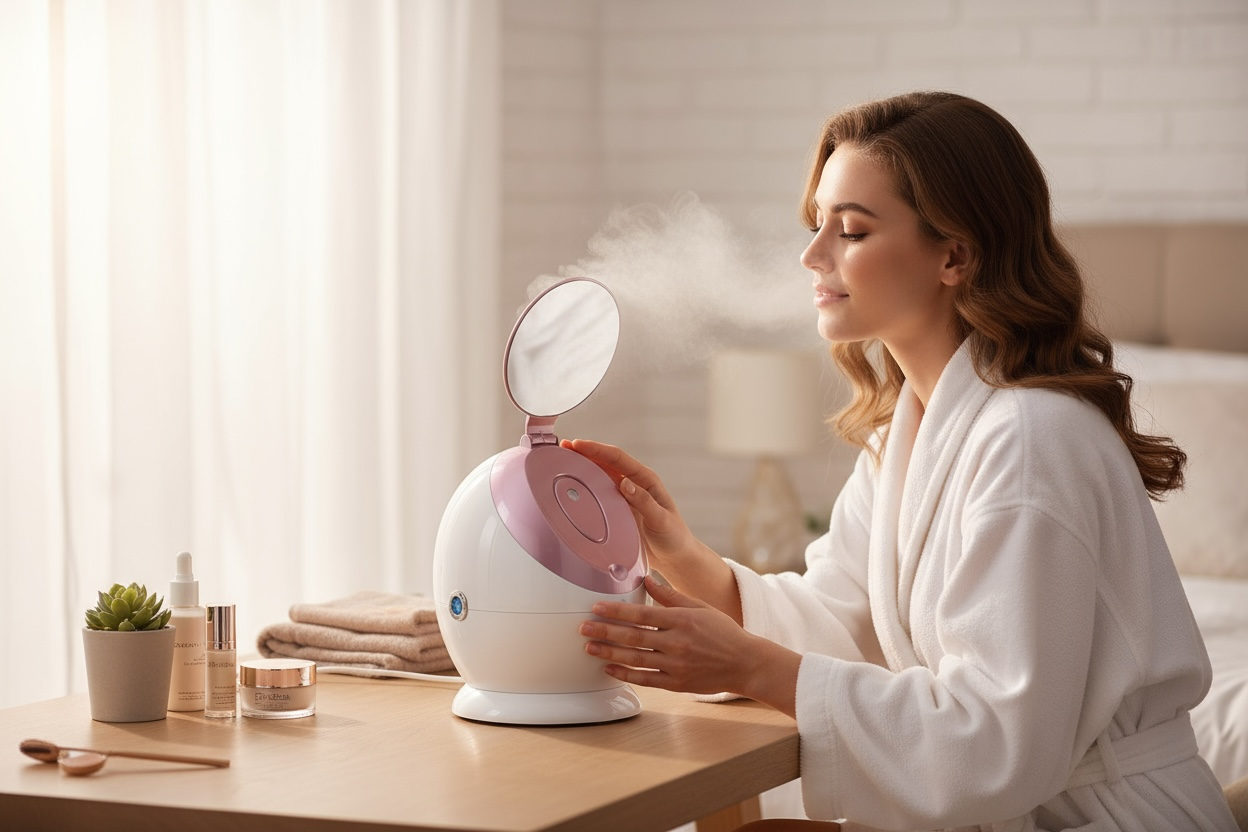 GlowMist™ – Vaporisateur facial nano ionique pour une hydratation et un nettoyage en profondeur